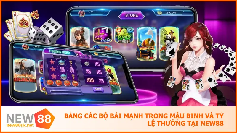 Tựa Game Mậu Binh New88 Thử Tài Xếp Bài, Gặt Lộc Như Mơ 4 Hiểu rõ các bộ bài mạnh trong mậu binh và tỷ lệ thưởng tại new88