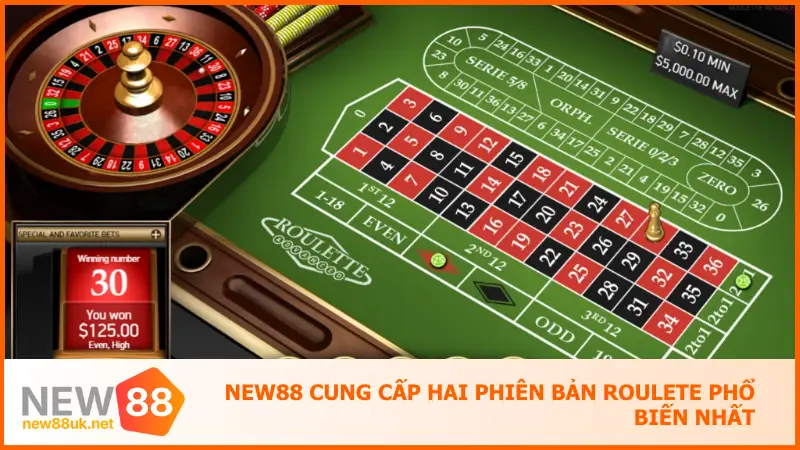 Chơi Roulette New88 Ngay - Ăn Đậm Với Mỗi Cú Quay 3 New88 cung cấp hai phiên bản roulete phổ biến nhất