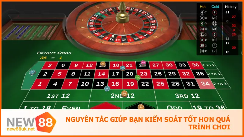 Chơi Roulette New88 Ngay - Ăn Đậm Với Mỗi Cú Quay 5 Nguyên tắc giúp bạn kiểm soát tốt hơn quá trình chơi roulete